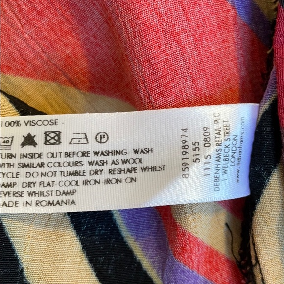 John Richmond Multi-coloured Blouse - Picture 6 of 6